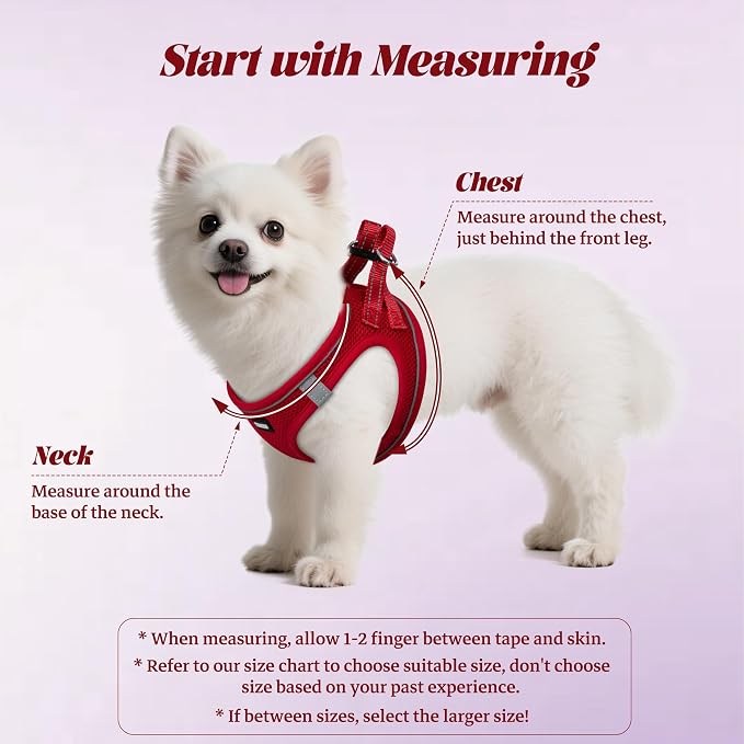 No Pull Dog Puppy Harness and Leash Set Reflective Mesh Vest XX-Small - Image 2