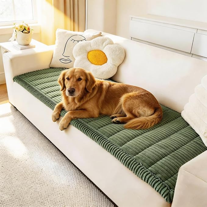 Awjcsv Couch Covers for Dogs Washable, Non Slip Sofa Protector Pet Friendly | Thick, Soft Furniture Cover, Against Pets Hair & Scratch, Fits Leather and Fabric Couches, 23.6" X 47" by Awjcsv