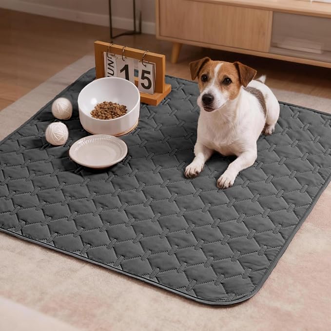 gogobunny 3X Stronger Waterproof Pet Blanket, Scratch Proof Furniture Protector for Dogs Cats, Reversible Cover 30x30 Inch, Dark Grey - Image 9