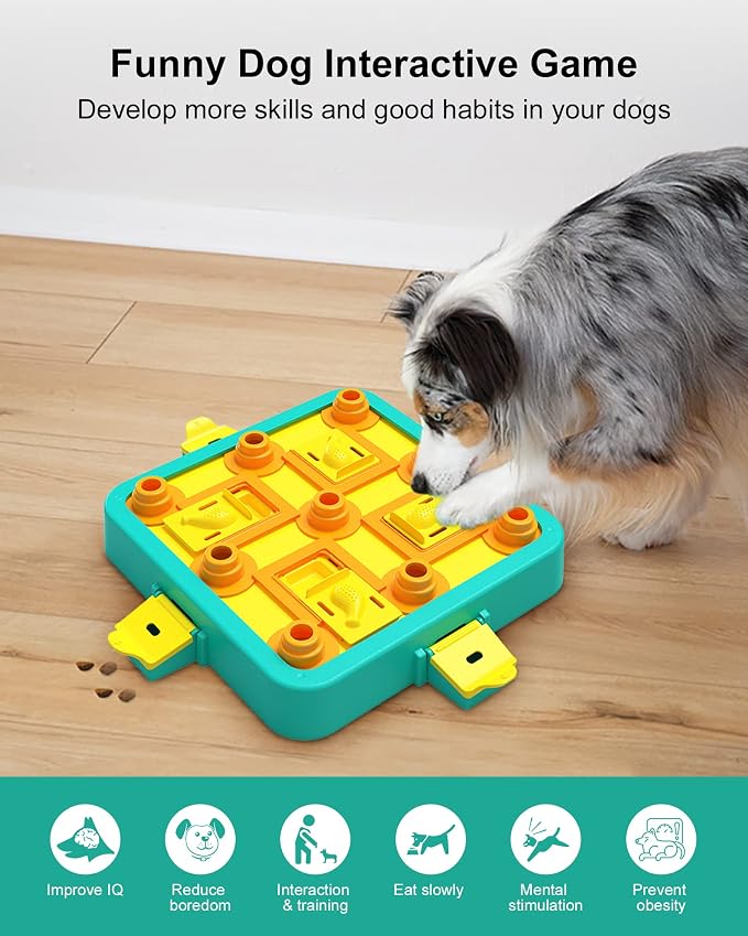 LACCEN Dog Puzzle Toy, Level 3 in 1 Interactive Dog Toys for Boredom, Funny Cognitive Dog Toy for IQ Training Brain Stimulating Games, Treat Dispensing Toy for Smart Large Medium Smart Dogs - Image 2