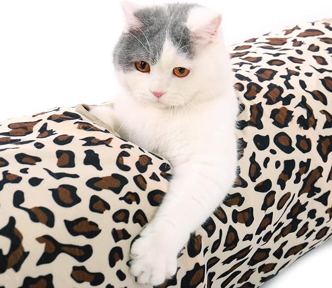 PAWZ Road XL Collapsible Cat Tunnel for Fat Cats & Rabbits - 51"x12" Extra Wide Pet Play Tunnel with 12-Inch Diameter for Large Cats, Small Dogs - Image 3