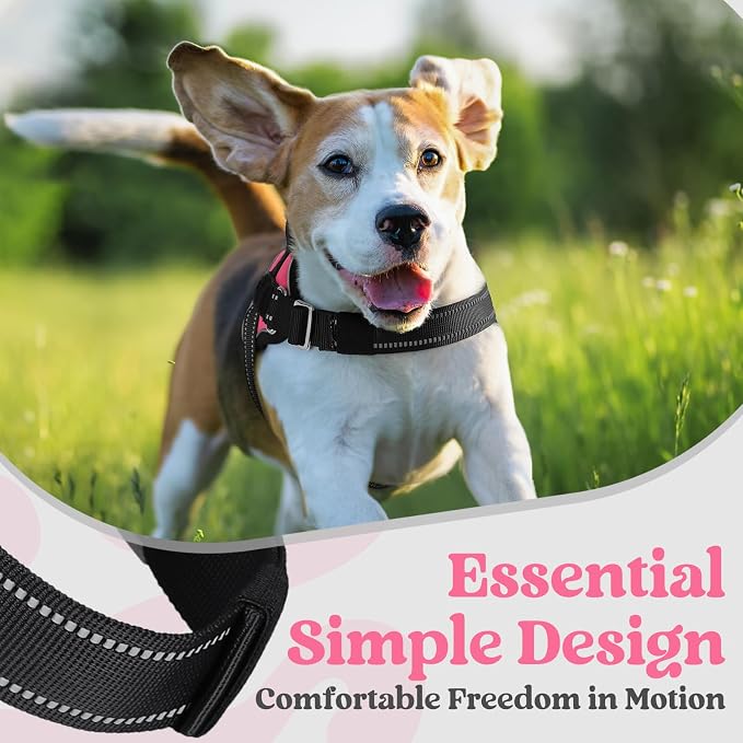 rabbitgoo Dog Harness for Small, Easy On Pet Vest with One Buckle, No Pull Adjustable Service Harness with D-Ring & Handle, Reflective for Safety Walking, Training, Pink, S - Image 4