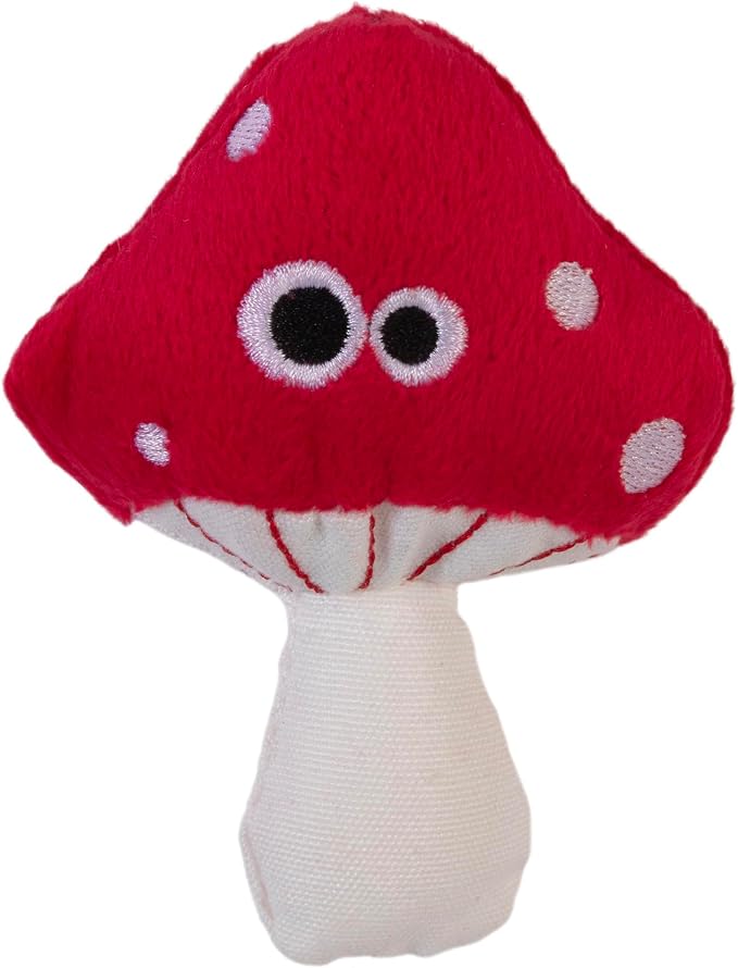 Mad Cat Magic Meowshroom Wacky Catnip and Silvervine Plush Cat Toy, 1 Pack | Wild mushroom shaped plaything that sparks batting, kicking, carrying and playful sessions for felines at home every day - Image 2
