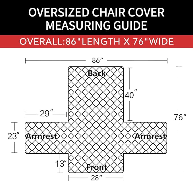Easy-Going Oversized Chair Sofa Slipcover Reversible Sofa Cover Water Resistant Couch Cover Furniture Protector Cover with Elastic Straps for Pets Dog (Oversized Chair, Ivory/Ivory) | Machine Washable Slipcover For Dogs, Water Resistant Furniture Mat F... - Image 6