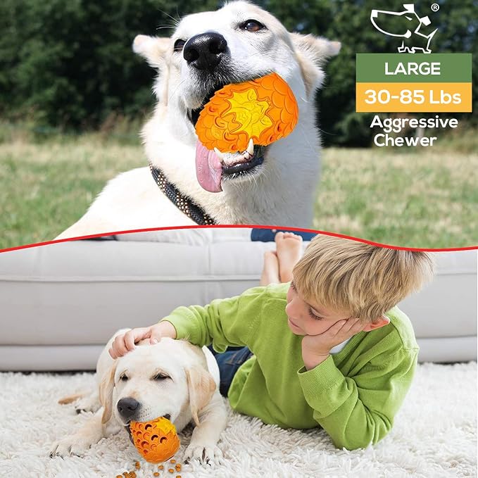 Lasts 6X Longer Chew Toy for Power Chewers, Indestructible for Training | Tough Treat Dispenser for Large Dogs, Durable Puzzle, Good for Dental Health, Easy to Clean - Image 6