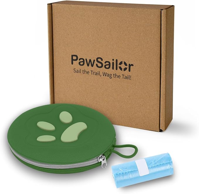 Collapsible Dog Bowls, 2-in-1 Pet Portable Travel Bowls Green | Portable Pet Camping, Outdoor Pet Essential, Daily Walks, Road Trips, Hiking, Beach Visits, Foldable, Food and Water Use - Image 8