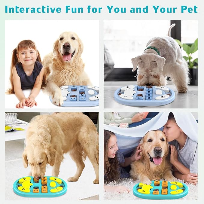 Dog Puzzle Toy, Interactive Treat Dispensing Toys, Blue | Dog Enrichment Toys, IQ Training & Mental Stimulation, Non-Slip Slow Feeder, For Puppies Small Medium Large Dogs Cats - Image 6