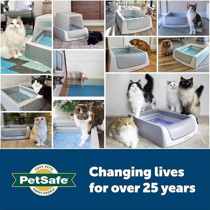 PetSafe Official ScoopFree Complete Reusable Tray - Includes 4.3 lb of Premium Blue Crystal Litter - Compatible with All ScoopFree Complete Automatic Self Cleaning Litter Box Systems - Image 5