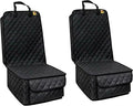 Bark Lover Deluxe Dog Seat Cover for Front Seat-More Durable Spill-Resistant Front Seat Protector, High Heat Resistant and Nonslip Front Seat Cover for Dogs Kids, Universal Size (Black, 2 Pack) by BarkLover