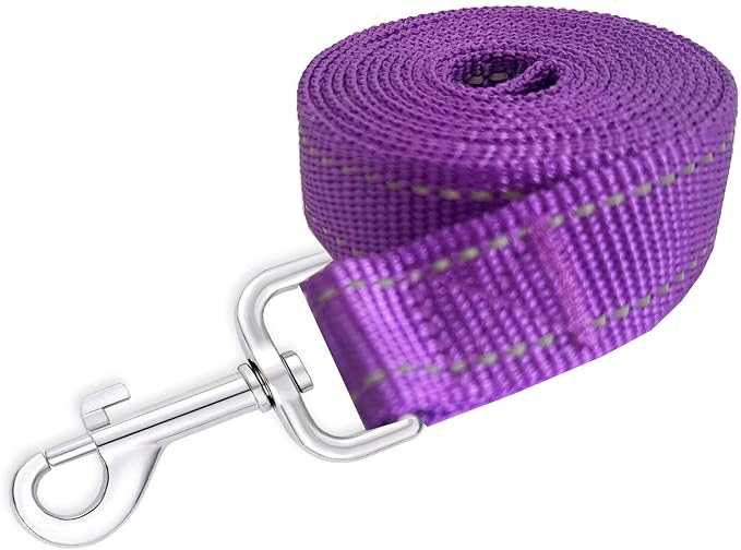 Reflective Dog Leash 7Ft /8 Feet Long, 1 Inch Wide, for Small and Medium Dogs - Image 2