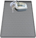 Cat Litter Mat for Litter Box, Silicone Large Cat Litter Trapping Mat - 40x28 in, Waterproof & Non-Slip, Durable & Easy Clean, Gray by Jacooxi
