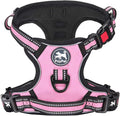 PoyPet Dog Harness Small, No Pull Vest with Front/Back Clip & Neck Buckle | No Choke, Lockable, Reflective, 2 Lead Rings, Adjustable, Soft Padded Handle for Training Walking, S, Light Pink by PoyPet