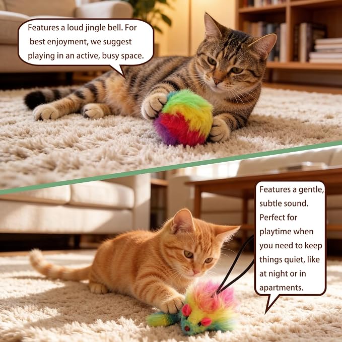 Hanging Toys for Doorway, door frame cat toys for Indoor Cats Kitten 2 Pcs | Self play, soft plush, for all cats – burn off excess energy, reduces boredom, scratching, stress & boosts fitness. - Image 5