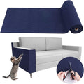 LSGCQ Cat Scratch Mat Self Adhesive Cat Scratch Furniture Protector | Self Adhesive Cat Scratching Mat Replacement for Cat Tree Post Couch Wall Furniture Protector (157.4" x 15.8", Dark Blue) by LSGCQ
