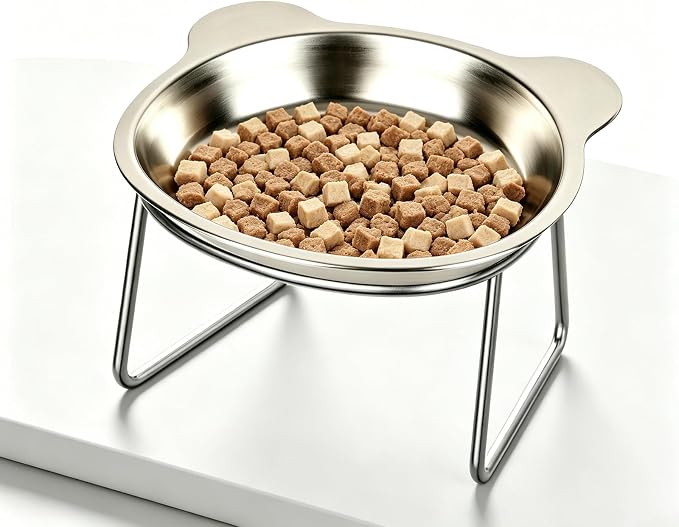 Cat Bowl 2PC,5.9" Shallow Cat Food Dishes,Metal Cat Bowl | 304 Stainless Steel,Extra Shallow Bowls for Whisker-Friendly Feeding,Heavy Duty,Puppies Dishes,Dishwasher Safe - Image 3