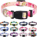 Mihqy Dog Collar for Large Dogs, Fashion Design, Pink Rose,L | Neck Fit 14.9"-24.8", Multiple Patterns，4 Sizes for Small Medium Large Dogs, Comfortable for Walks and Outdoor Hikes by Mihqy