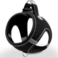 Joytale Step-in Dog Harness, Soft Breathable Mesh, Black L | Adjustable Fit for Small Dogs, Easy Step-in with Secure Fastener, Even Chest Pressure, Reflective For Night Safety, Washable by Joytale