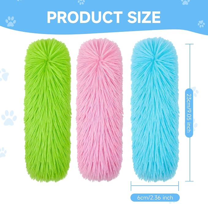 WOUSEDO Cat Toys Pillows 3 Pack, Interactive Kicker Toy with Catnip | Soft and Durable Plush Toys with Crinkle Sound, Promotes Cat Exercise, Companion for Indoor kitten Toy - Image 5