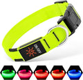 Illumifun LED Collar for Small Dogs, USB Rechargeable Light Up Dog Collar, Flashing Pet Safety Light Glow in the Dark (Green, Small) by Illumifun