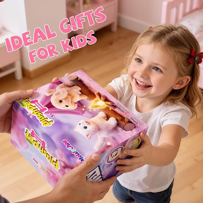 Cat Toys for Kids Girls 3 4 5 6 Year old, Interactive Toy Cat with Walking and Meowing, Electronic Robot Stuffed Cat, Pretend Play Toys for Toddler 3-5 6-8, Idea Birthday Gifts for 5 Year old Girls - Image 8