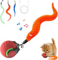 Interactive Cat Toys with Bird Sounds & 3 Speed Modes for Indoor Cats Play | Bird Sounds, 3 Speed Modes, Rechargeable Automatic Rolling, 3 Tails, Fast Charging Ball, For Indoor Cats on Hard Floor Carpet by Geamen