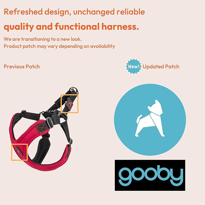 Gooby Escape Free Sport Dog Harness, Choke-Free, Lime, Large | Patented escape-free frame; Reduces choking; 4-point adjustment; Soft neoprene padding; Durable webbed straps - Image 2