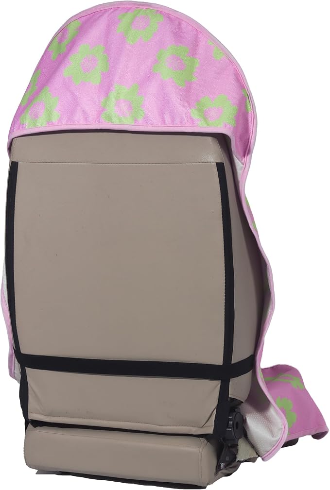Car Seat Cover Protector Front Seats,for Gym Workout,Running,Swimming,Beach and Hiking,Waterproof Sweat Towel Bucket Seat Covers for Cars SUV Trucks (Flower and Pink, 2Pcs) - Image 2