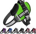 JSXD Dog Harness,No-Pull Service Dog Harness with Handle Adjustable Outdoor Pet Dog Vest 3M Reflective Nylon Material Vest for Breeds,Easy Control for Small Medium Large Dogs by JSXD