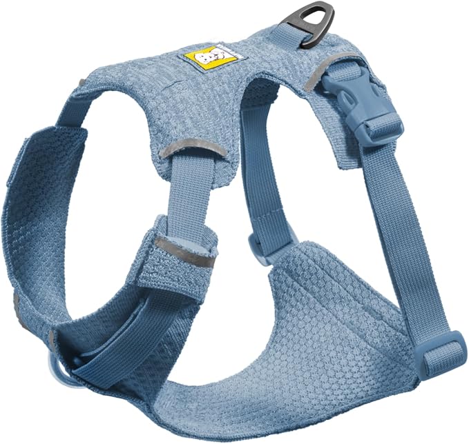 Ruffwear, Front Range Flex Dog Harness, Engineered Knit Construction for Ultimate Fit and Mobility, Lightweight Flexible Everyday Harness with Dual Leash Clips, Polar Blue, Large/X-Large by RuffwearInc