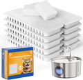 Cat Water Fountain Stainless Steel - 108oz/3.2L Large Capacity Cat Fountain for Drinking, Ultra Quiet Metal Pet Water Fountain for Cats, Dogs, Multiple Pets by TOMXCUTE