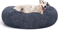 MIXJOY Orthopedic Dog Bed Comfortable Donut Cuddler Round Pet Beds Ultra Soft Washable Dog and Cat Cushion Bed (30'', Dark Gray) by MIXJOY