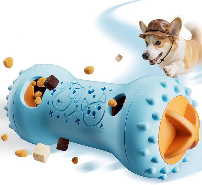 FOXMM Interactive Treat Dispensing Dog Toys – Adjustable Puzzle Toy | To Keep Dogs Busy, Enrichment, Mental Stimulation, Cognitive Fun and Boredom Buster for Puppy Teething, Small & Medium Dogs by FOXMM