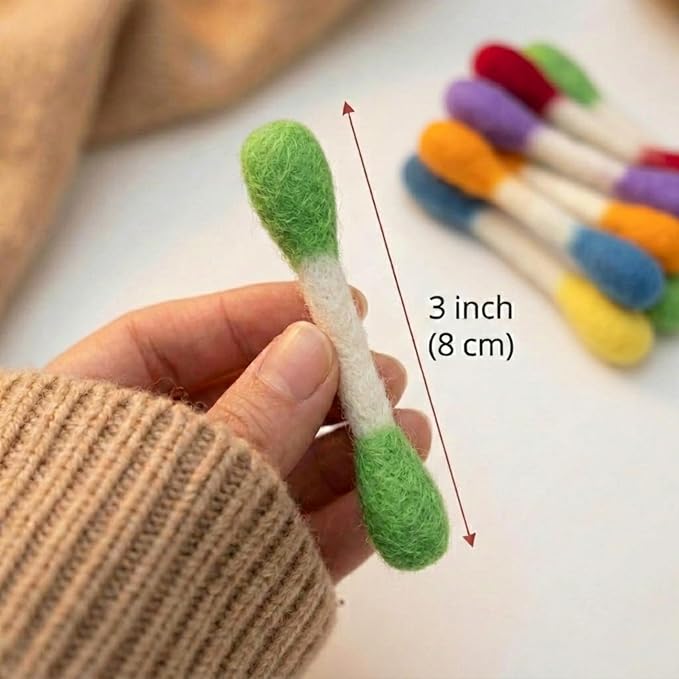 Glaciart One MINI Swabs Cat Toys with Catnip - 6 Pk | Durable for Chew, Cute Cat Toys Interactive Kitty for Boredom, Exercise, & Play | Filled w/Organic Catnip for Anxiety & as Digestive Aid - Image 3