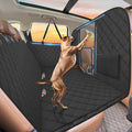 Hard Bottom Dog Car Seat Cover for Back Seat, High Barrier | Dog Hammock for Car, Holds 420lbs, Sturdy 600D Oxford, Extender Space, Backseat Protector Pet Bed, Waterproof, Mesh Window by ROUWINNE