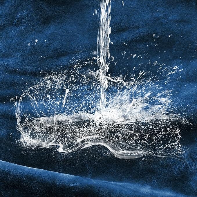 Soft Waterproof Blanket for Bed Couch Sofa, Navy Blue, 50x60 inches | Liquid Pee Proof Pet Blanket for Dog Puppy Cat, Reversible Sherpa Fleece Blanket for Couch Cover, Furniture Protector - Image 7