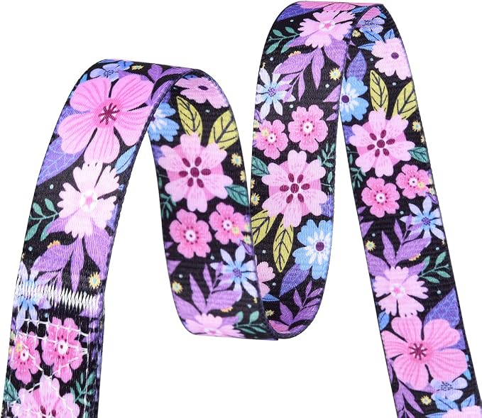 Mihqy Dog Collar for Large Dogs, Fashion Design, Floral Pink,L | Neck Fit 14.9"-24.8", Multiple Patterns, 4 Sizes for Small Medium Large Dogs, Comfortable for Walks and Outdoor Hikes - Image 5