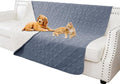 Waterproof Couch Cover for Dogs - Washable Pets Furniture Protector | TPU Leak-Proof Liner, Lightweight & Reversible, Fits Chair, Sofa, Bed, 52" x 82" , Blue/Cream by TuffeelHome