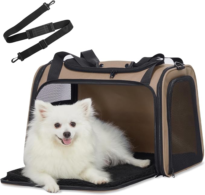 PETSFIT Soft-Sided Cat Carrier for Medium Cats up to 25 lbs by Petsfit