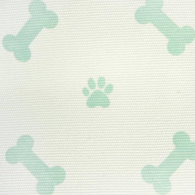 Bone Dry Pet Storage Collection Paw and Bone Print, Small Rectangle, 14x8x9", Mint - Image 4