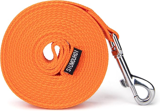 Strong Durable 6ft Nylon Dog Training Leash, 1 Inch Wide Traction Rope, for Small and Medium Dog (Orange, 6 Feet) - Image 8