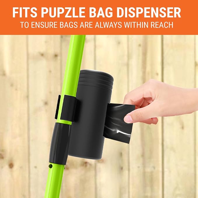Dog Pooper Scooper with Bag Attachment, 40" Long Handle | Dog Poop Scoop for Yard, Large Capacity Swivel Bin and Rake Pooper Scooper, Lavender Scented Bags for Large Dogs (Black) - Image 6
