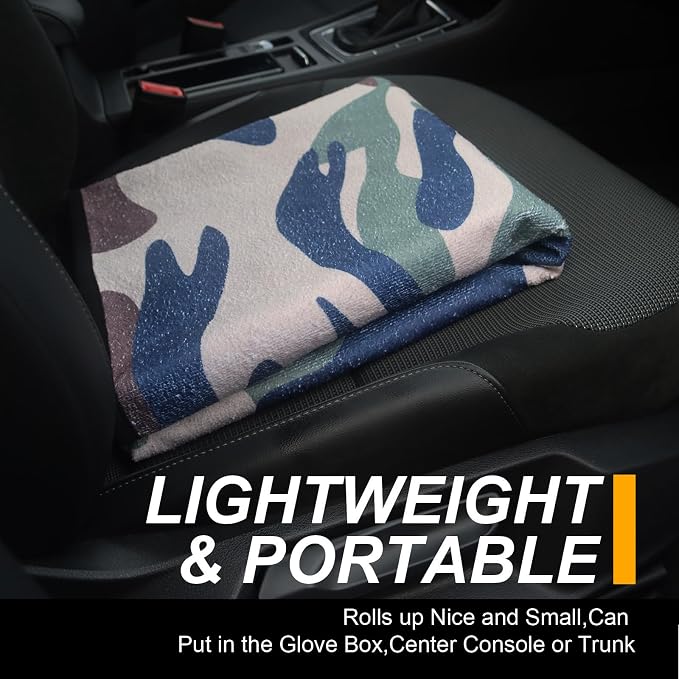 Back Seat Cover for Car Trucks Van SUV Jeep,Waterproof Rear Bench Towel Seat Covers for Dogs and Kids,Automotive Backseat Protector (Camouflage) - Image 8
