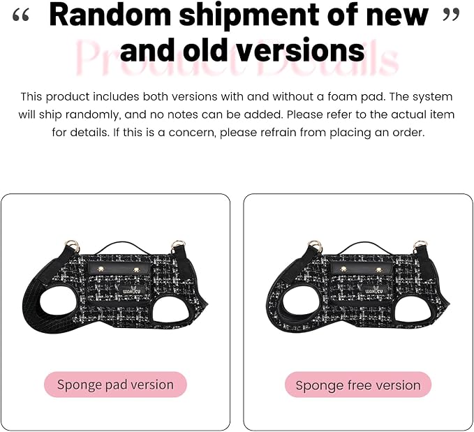 Wakytu Dog Lift Harness Dog Carrier Sling for Small Dogs & Cats,S | stylish puppy sling carrier with handle & pocket,adjustable leash,walking & travel - Image 2