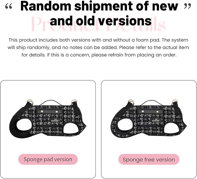 Wakytu Dog Lift Harness Dog Carrier Sling for Small Dogs & Cats,M | stylish puppy sling carrier with handle & pocket,adjustable leash,walking & travel - Image 2