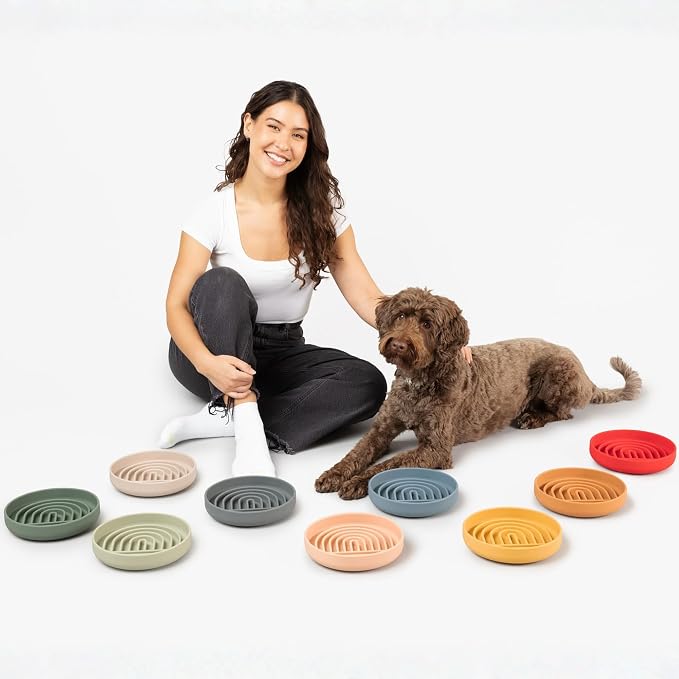 Should We Go? Slow Feeder Dog Bowls - Medium Size Silicone Slow Eating Dog Bowl for Puppies & Dogs with Suction Cup -Dishwasher-Safe,Lick Mat Design,Reduces Gulping,for All Breeds,7.5”x1.5”- Charcoal - Image 8