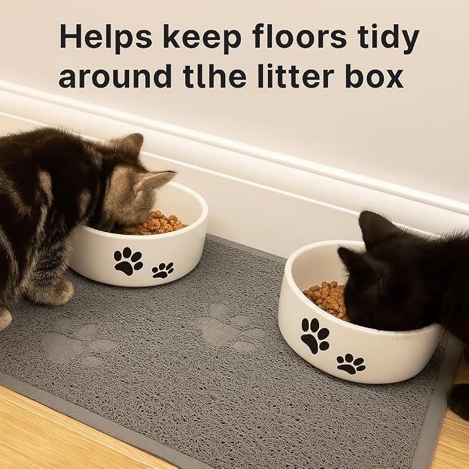 Bulk buys Cat Litter Mat. Traps Litter. Soft Non-Slip Surface. Easy to Clean. 11.5 x 15.75 in Gray Mat for Litter Box Area - Image 8