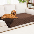 Smiry Waterproof Reversible Pet Couch Covers for Dogs | Pet Friendly, Soft Fabric, Washable Sofa Furniture Protector for Dogs Cat Kids, Checkered (40"x70", Brown/Chocolate) by Smiry