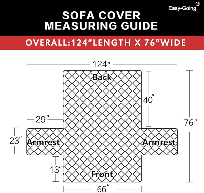Easy-Going Reversible Couch Cover, 3 Cushion Sofa, Large, Black/Beige | Machine Washable Slipcover For Dogs, Water Resistant Furniture Mat For Living Room, Non-Slip Sofa Cover, Pet Friendly - Image 6