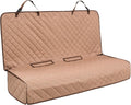 VIEWPETS Bench Car Seat Cover Protector, Waterproof Heavy-Duty, Tan | Nonslip Dog Back Seat Cover Protect from Mud, Spills, Scratches, Machine Washable, Universal Fit for Vehicles, Trucks&SUVs by VIEWPETS
