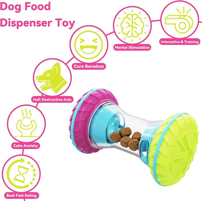 MateeyLife Interactive Dog Puzzle Toy for Small Medium Large Dogs | Adjustable Treat Dispensing Slow Feeder, Interactive Dog Toys Roller, Boredom Relief Enrichment Toys to Keep Them Busy - Image 4